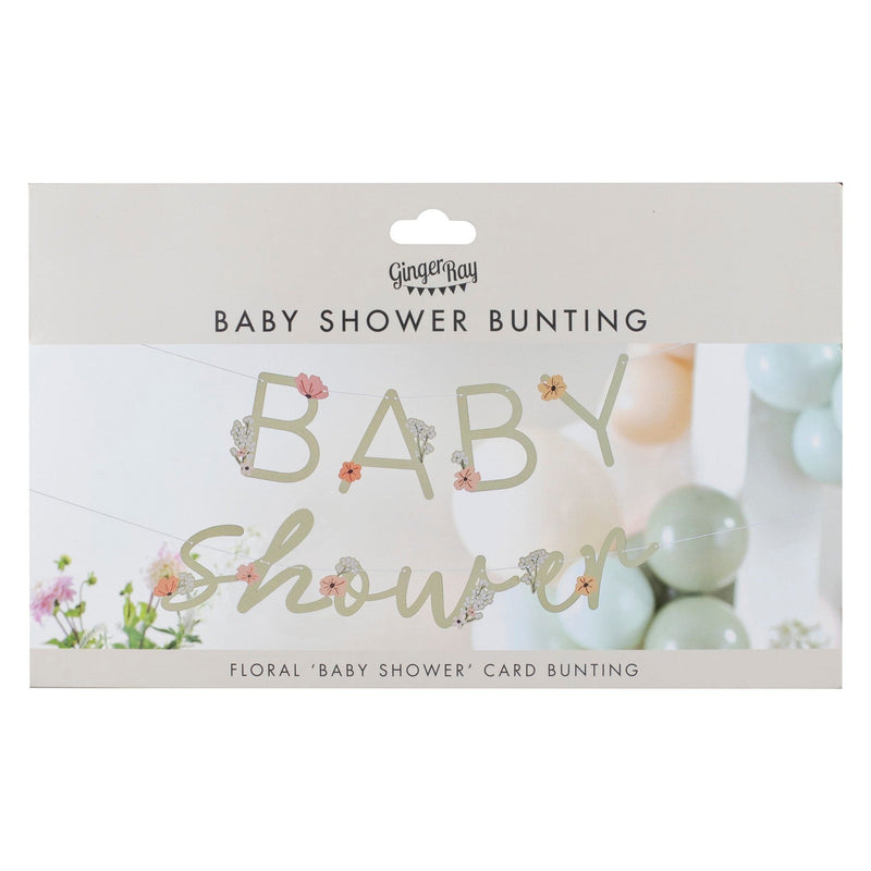 Floral Baby Shower Bunting