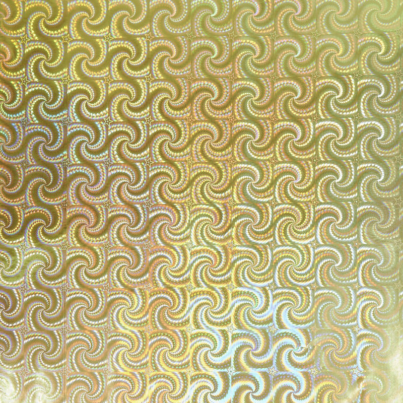 PAPER POETRY GESCHENKPAPIER HOLOGRAPHISCH MIT STERNEN 200X70CM 80G/M² GOLD