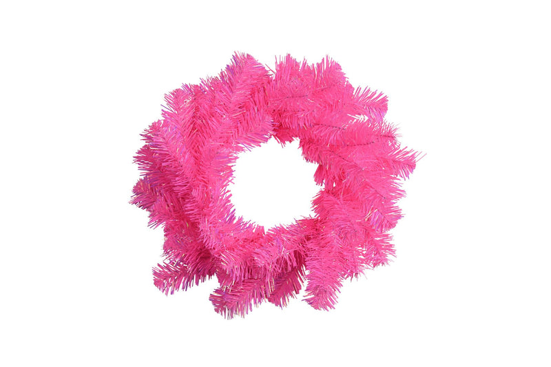 Tinsel, Kranz, D30cm, pink