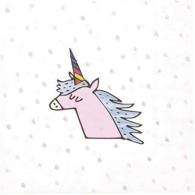 YEY! Let's Party Servietten Einhorn 33x33cm 20 Stück | Boutique Ballooons