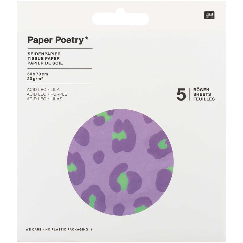 Seidenpapier Acid Leo, lila, FSC MIX | Boutique Ballooons