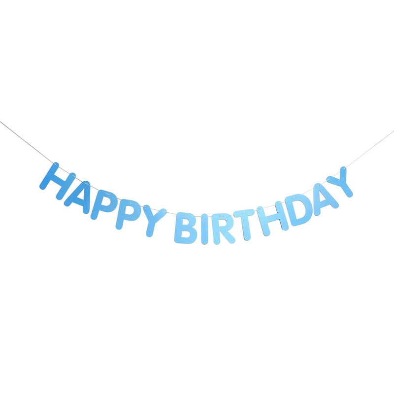Girlande Happy Birthday, Blau FSC MIX, 5m