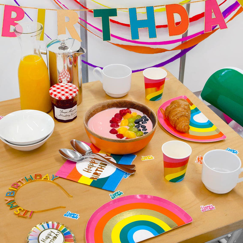 Talking Tables - Rainbow Happy Birthday Servietten — 20 Stück | Boutique Ballooons