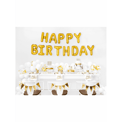 Happy Birthday Schriftzug - Gold | Boutique Ballooons