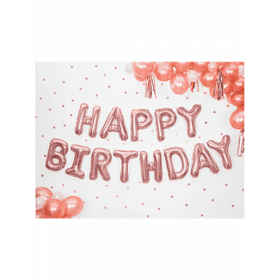Happy Birthday Schriftzug - rosegold | Boutique Ballooons