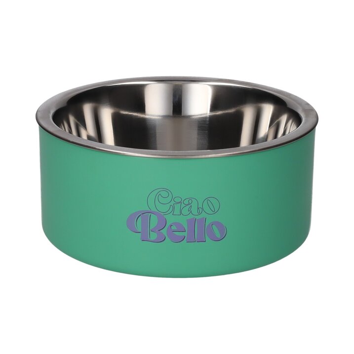 LOVE PETS, FUTTERNAPF, M, MOTIV: CIAO BELLO, GRÜN