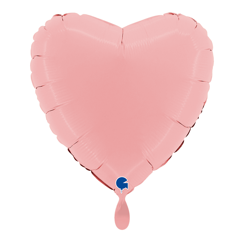 Herzballon Matt Pink