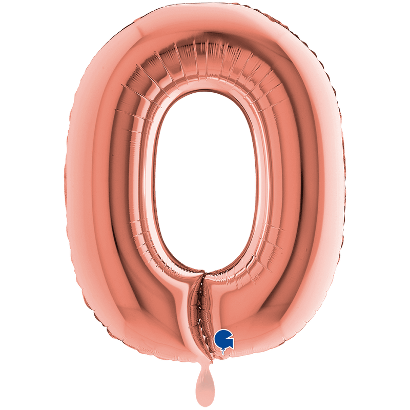 Buchstabenballon O XXL - Rosegold