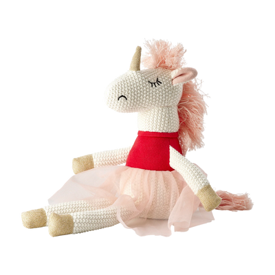 Einhorn Baumwolle Kuscheltier - Mehrfarbig
