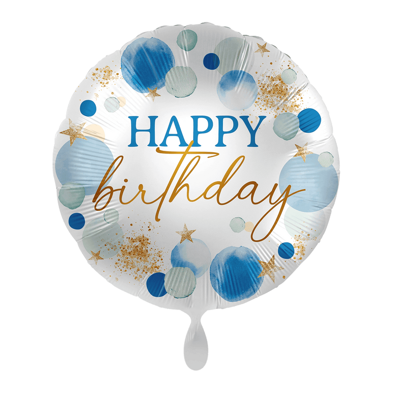 Folienballon Lucky Blue Birthday