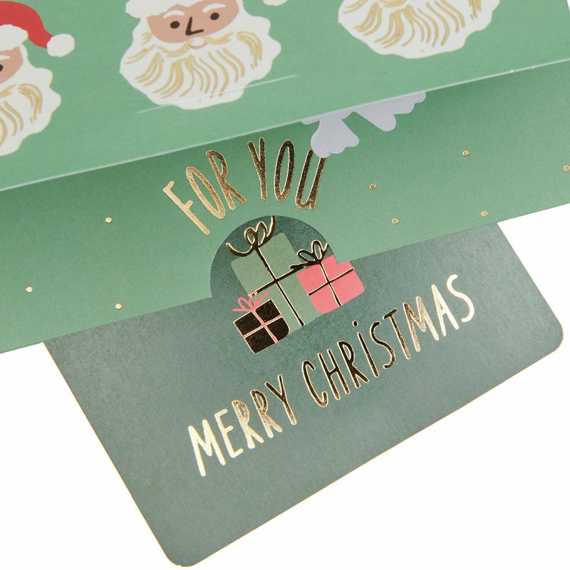 POP-UP KARTE WEIHNACHTSMANN FÜR GELDGESCHENKE A5
