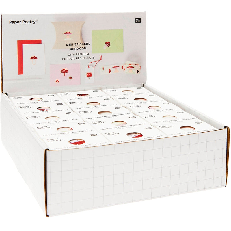 Paper Poetry Mini Sticker Shroom Pixel auf der Rolle Ø2,5cm 120 Stück