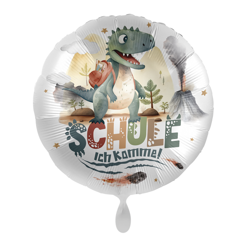Folienballon Schule Dino