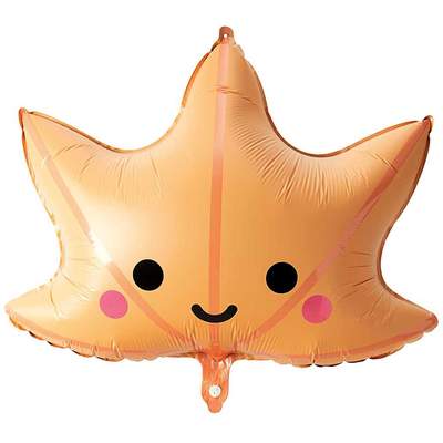 YEY! Let's Party Folienballon Ahornblatt 60x64cm