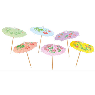 YEY! Let's Party Picker Schirmchen floral 8,3cm 12 Stück