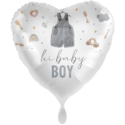 Cute Baby Boy Heart XXL | Boutique Ballooons