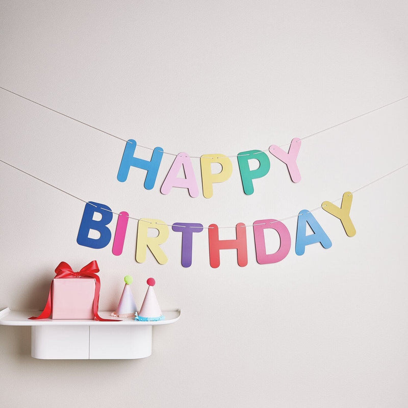 Girlande Happy Birthday, Magic Rainbow FSC MIX, 5m
