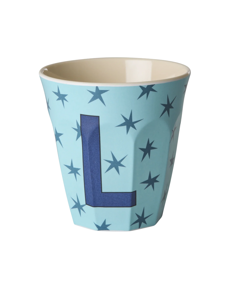 Medium Cup - Soft Blue - L - Stars