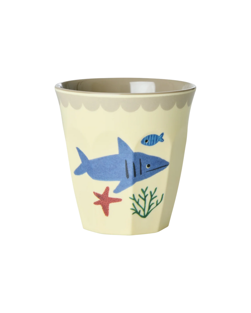 Kleine Becher - Blau - Ocean Print - 6er Pack
