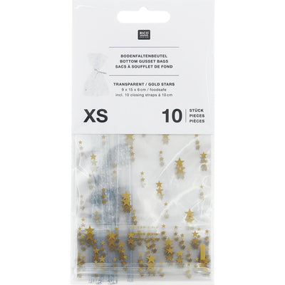 KEKSTÜTEN GOLDENE STERNE 10 STÜCK 90x150mm