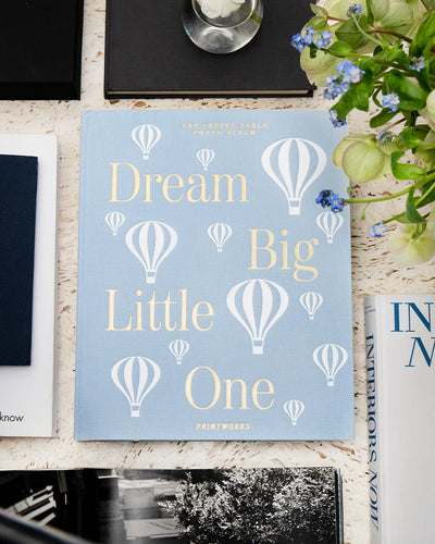Baby Album - Dream Big Little One, Light Blue