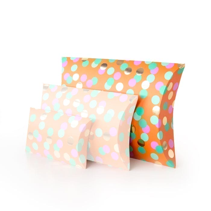 Kissenschachteln - Large - Big Confetti Orange