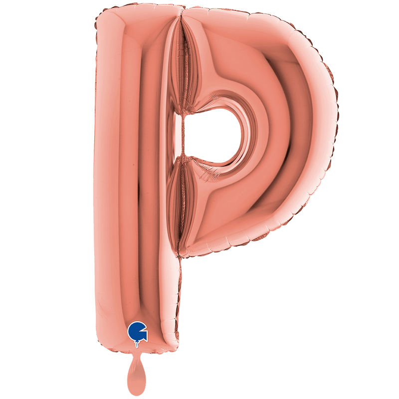 Buchstabenballon P XXL - Rosegold