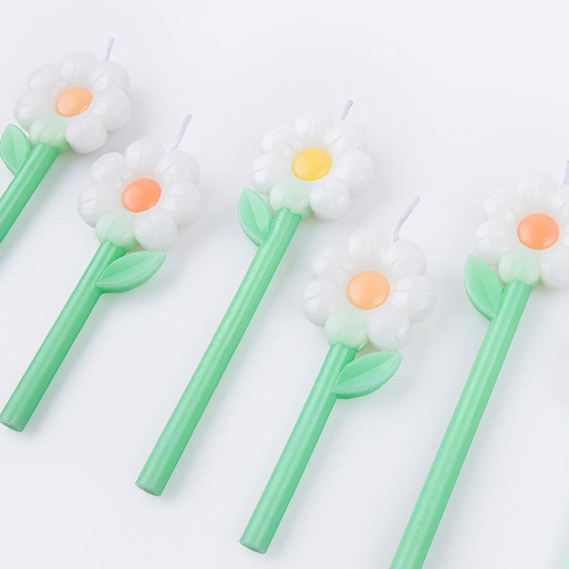 Gänseblümchen Kerzen (x6)