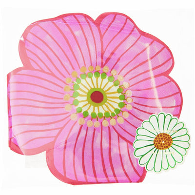 Serviette Pinke Blume, FSC MIX, 20 Stk, 32 x 30,5 cm, 17,5 g/m2