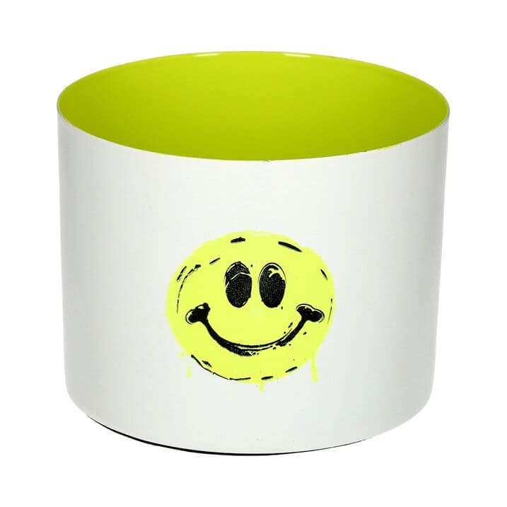 GOA, WINDLICHT, MOTIV: SMILEY, WEISS/LEMON