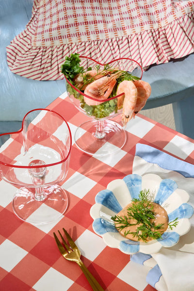 Herz Glas Champagnerschale