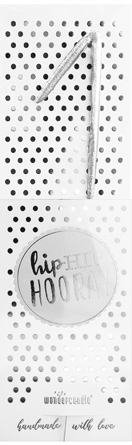 1 silber Hiphip Hooray Wondercandle® classic