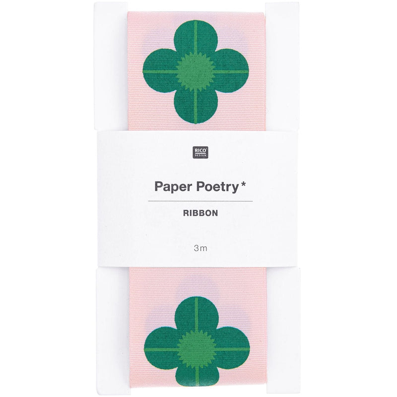 PAPER POETRY TAFTBAND KLEEBLÄTTER 38MM 3M
