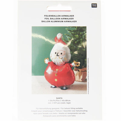 FOLIENBALLON WEIHNACHTSMANN LAUFEND
