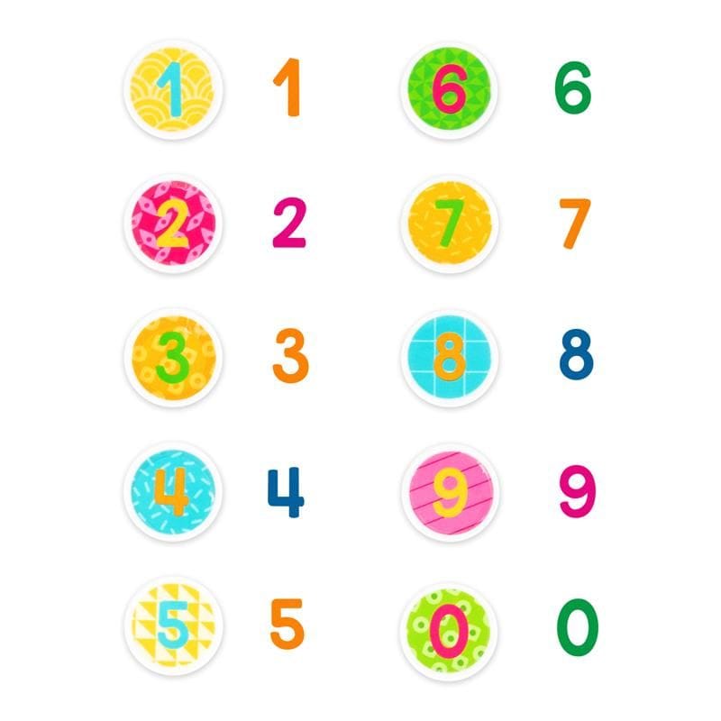 ABC CHAMPIONS STEMPELSET ZAHLEN 0-9 SELBSTFÄRBEND | Boutique Ballooons