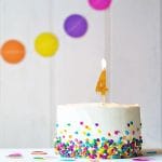 BIRTHDAY FUN ZAHLENKERZEN GLITTER MINI 4 | Boutique Ballooons