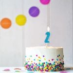 BIRTHDAY FUN ZAHLENKERZEN GLITTER MINI 2 | Boutique Ballooons
