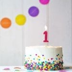 BIRTHDAY FUN ZAHLENKERZEN GLITTER MINI 1 | Boutique Ballooons