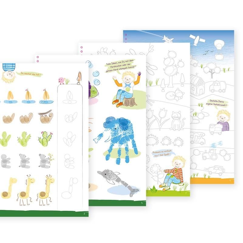 FINGERSTEMPEL KREATIV-MALBUCH