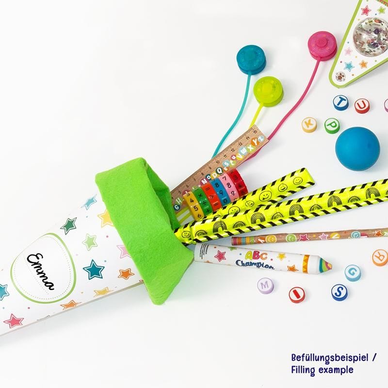 ABC CHAMPIONS GESCHWISTER-TÜTE 16CM | Boutique Ballooons