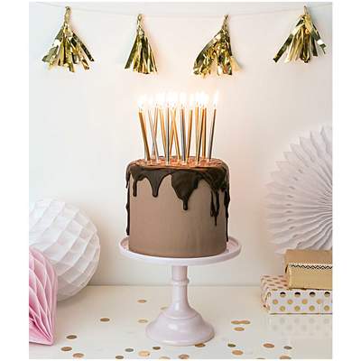 Paper Poetry Girlande Quasten gold 2,8m | Boutique Ballooons