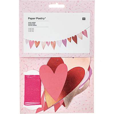 Paper Poetry Girlande It must be love Herzen 3m | Boutique Ballooons