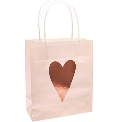 Paper Poetry Papiertüten It must be love Herzen rosa-rot 2 Stück | Boutique Ballooons
