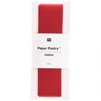 Paper Poetry Taftband rot 25mm 3m | Boutique Ballooons