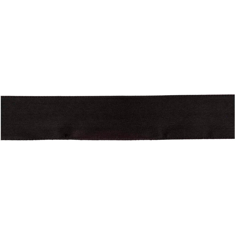 Satinband schwarz, 25 mm / 3 m
