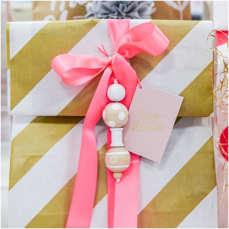 Satinband Neon Pink, 25 mm / 3 m | Boutique Ballooons