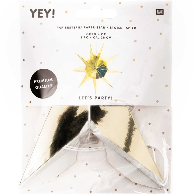 PAPIERSTERN,GOLD GLÄNZE, FSC MIX