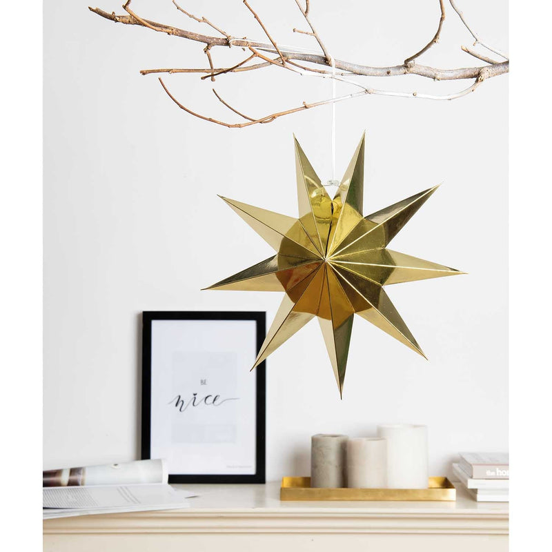 PAPIERSTERN,GOLD GLÄNZE, FSC MIX
