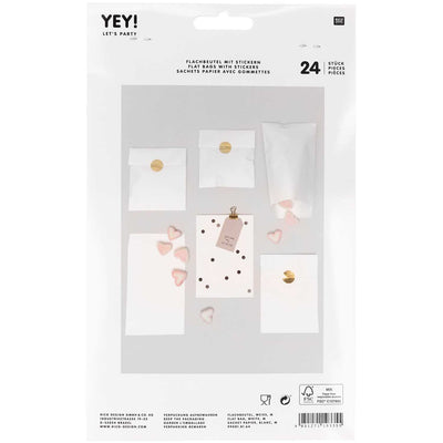 Flachbeutel weiß, mittel, FSC MIX | Boutique Ballooons