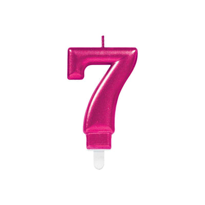 Kuchenkerzen - 7 Sparkling Celebrations Pink | Boutique Ballooons